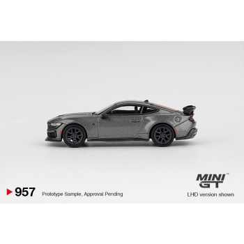 Ford Mustang Dark Horse 2024 Carbonized Gray - skala 1:64 - Mini GT